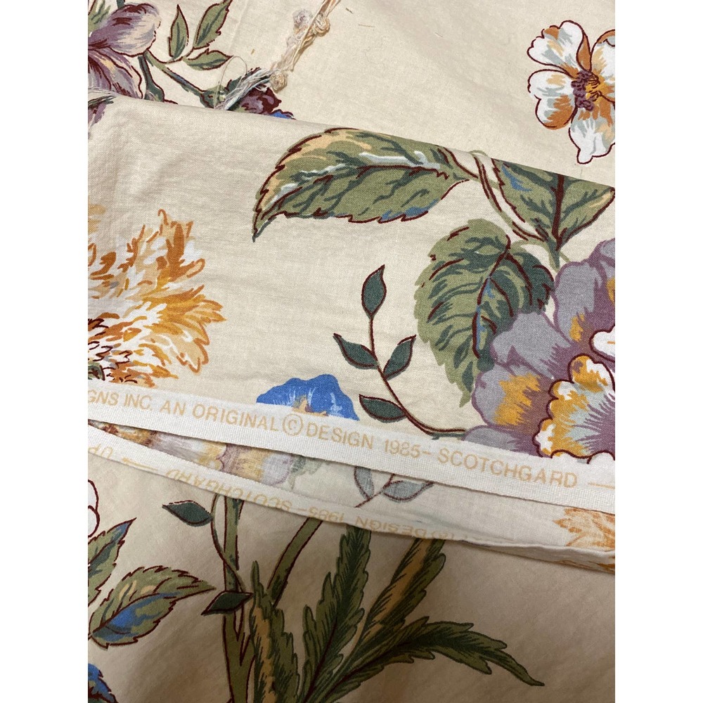 Vintage Upholstery Drapery Fabric Vintage Light Weight  1 yard 52" wide - Picture 4 of 4